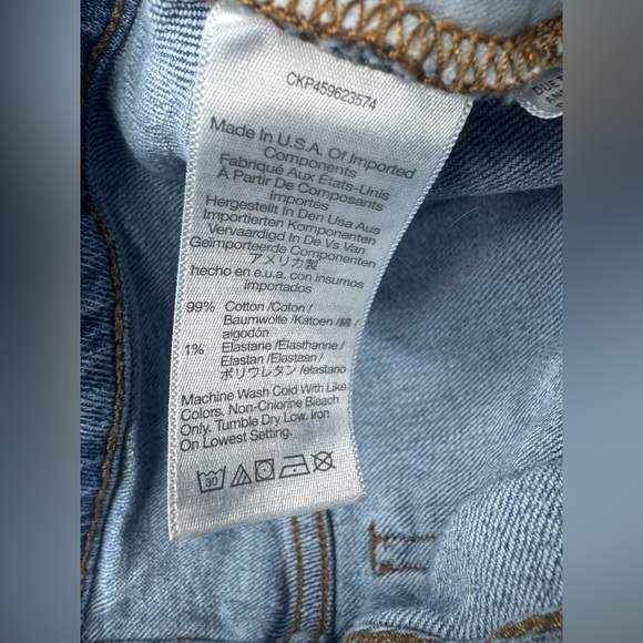 Madewell The Mid-Rise Perfect Vintage Jean Raw Hem Size 28 - Picture 10 of 10